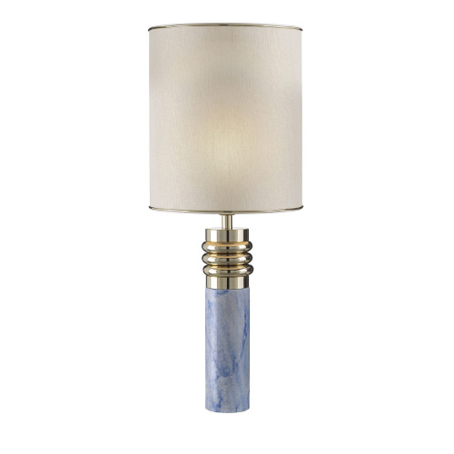 Blue Azul Macauba Marble Table Lamp