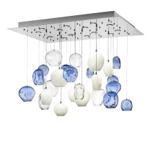Blue Motion Chandelier