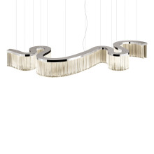Snake 23-Light Silvery Chandelier #3