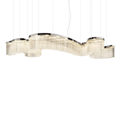 Snake 23-Light Silvery Chandelier #3