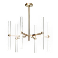 Clear Glass 12-Light Chandelier