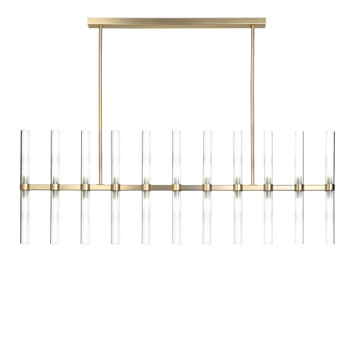 Clear Glass 22-Light Chandelier