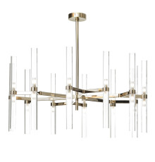 Clear Glass 24-Light Chandelier