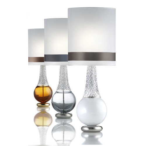 Lady Crystal White Table Lamp