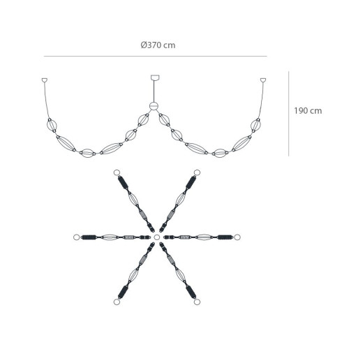 Collier T1800 R Pendants & Suspension Lights