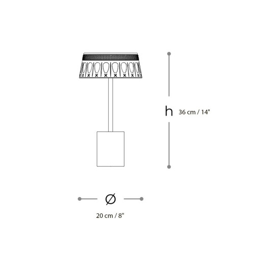 Ester Marble 8141 LP LED Table Lamps