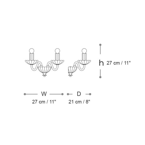 Evoque 281 AP2 LED Wall Lights