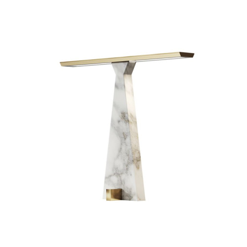 Gold Calacatta Marble 8144 L LED Table Lamps
