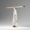 Gold Calacatta Marble 8144 L LED Table Lamps