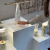 Gold Calacatta Marble 8144 L LED Table Lamps