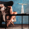Gold Calacatta Marble 8144 L LED Table Lamps