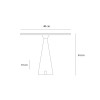 Gold Calacatta Marble 8144 L LED Table Lamps