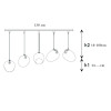 Nuce 5-Light 4011 S Comp.C Pendants & Suspension Lights