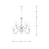 225 8+4 Chandeliers