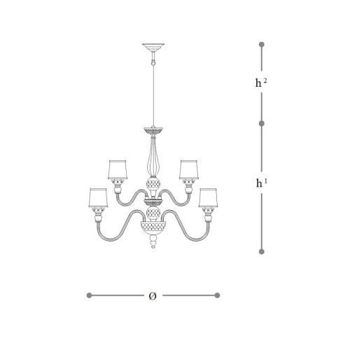 225 8+4 Chandeliers