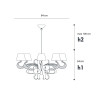 Boa 437 LED Chandeliers