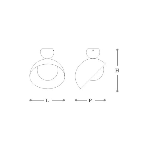 Aurora 796 PLG 796 PL Semi-Flush Mounts