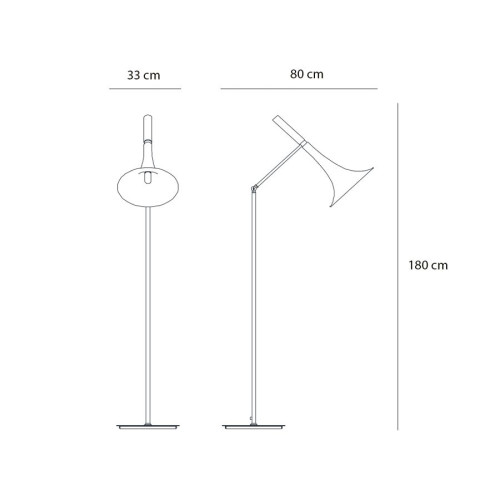 Baffo 7026 P LED Floor Lamps