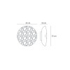 Crater 212 PL LED Wall Ceiling Lights