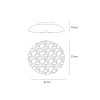 Crater 212 PL LED Wall Ceiling Lights