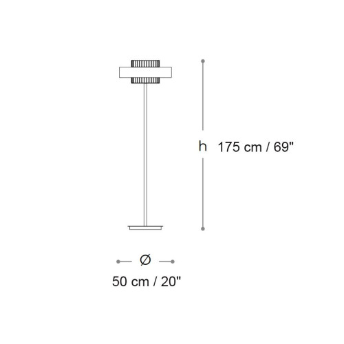 Crono 734 P Floor Lamps