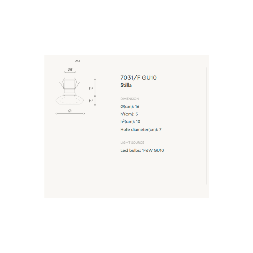 Stilla 7031 F Ceiling Spot Lighting