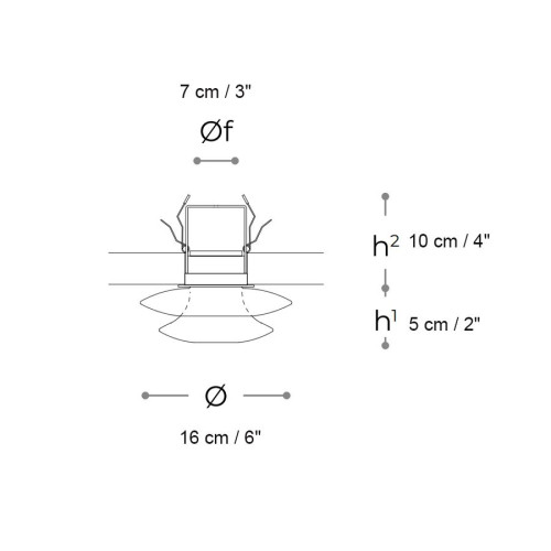 Brina 7027 F Semi-Flush Mounts