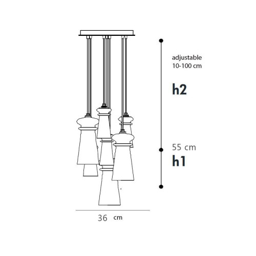 Licio 2296-SG3 Pendants & Suspension Lights