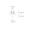 Izar 7028 F Semi-Flush Mounts