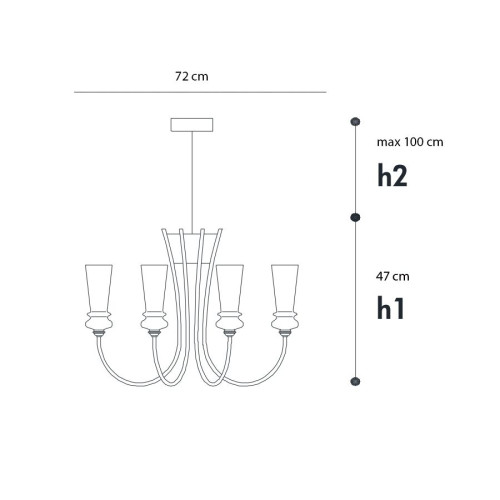 Licio 2296 8 LED Chandeliers