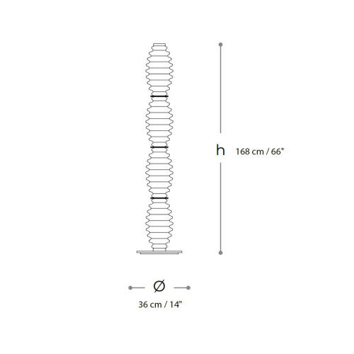 Grand Collier T1800 P LED Floor Lamps