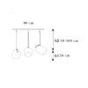 Nuce 3-Light 4011 S Comp.A Pendants & Suspension Lights