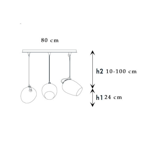 Nuce 3-Light 4011 S Comp.A Pendants & Suspension Lights
