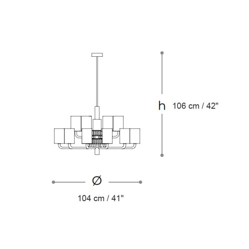 Ego 735 12+6 Chandeliers