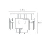 Mura T1000 PL16 Semi-Flush Mounts