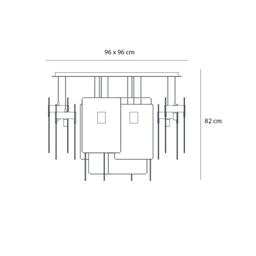 Mura T1000 PL16 Semi-Flush Mounts