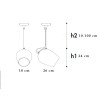 Nuce with tilting system 1-Light 4011 S Pendants & Suspension Lights