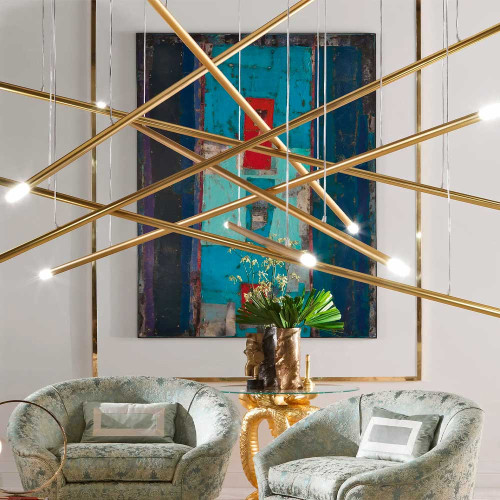 URANIA Italian Luxury Brass Chandelier by Jumbo Collection