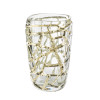 Magnitude large vase with white gold leaves  10862900