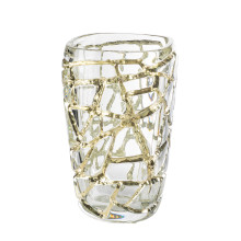 Magnitude large vase with white gold leaves  10862900