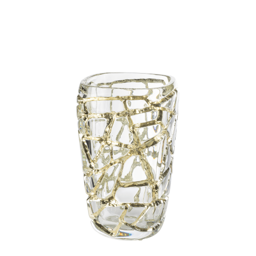 Magnitude large vase with white gold leaves  10862900