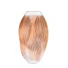 Alizé XXL Vase with pink gold leaves  10862500