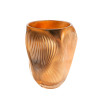 Alizé Large Vase with pink gold leaves  10856600