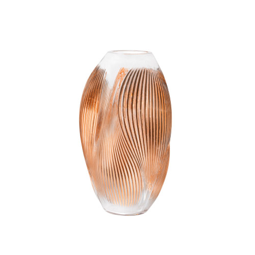 Alizé Vase with pink gold leaves  10862400