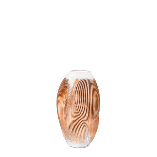 Alizé Vase with pink gold leaves  10862400