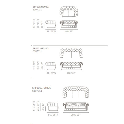 Poltrona Frau Chester Sofa