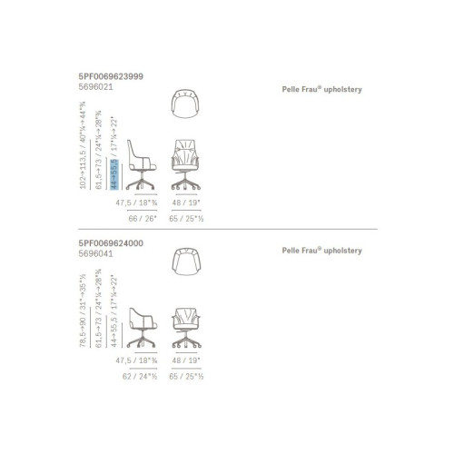 Poltrona Frau Archibald Task Executive Chair