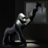Kong XS table lamp Gorilla