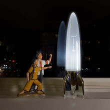 V-2 Schneider rocket table lamp