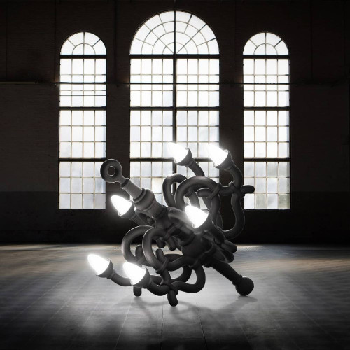 Fall chandelier m battery floor lamp